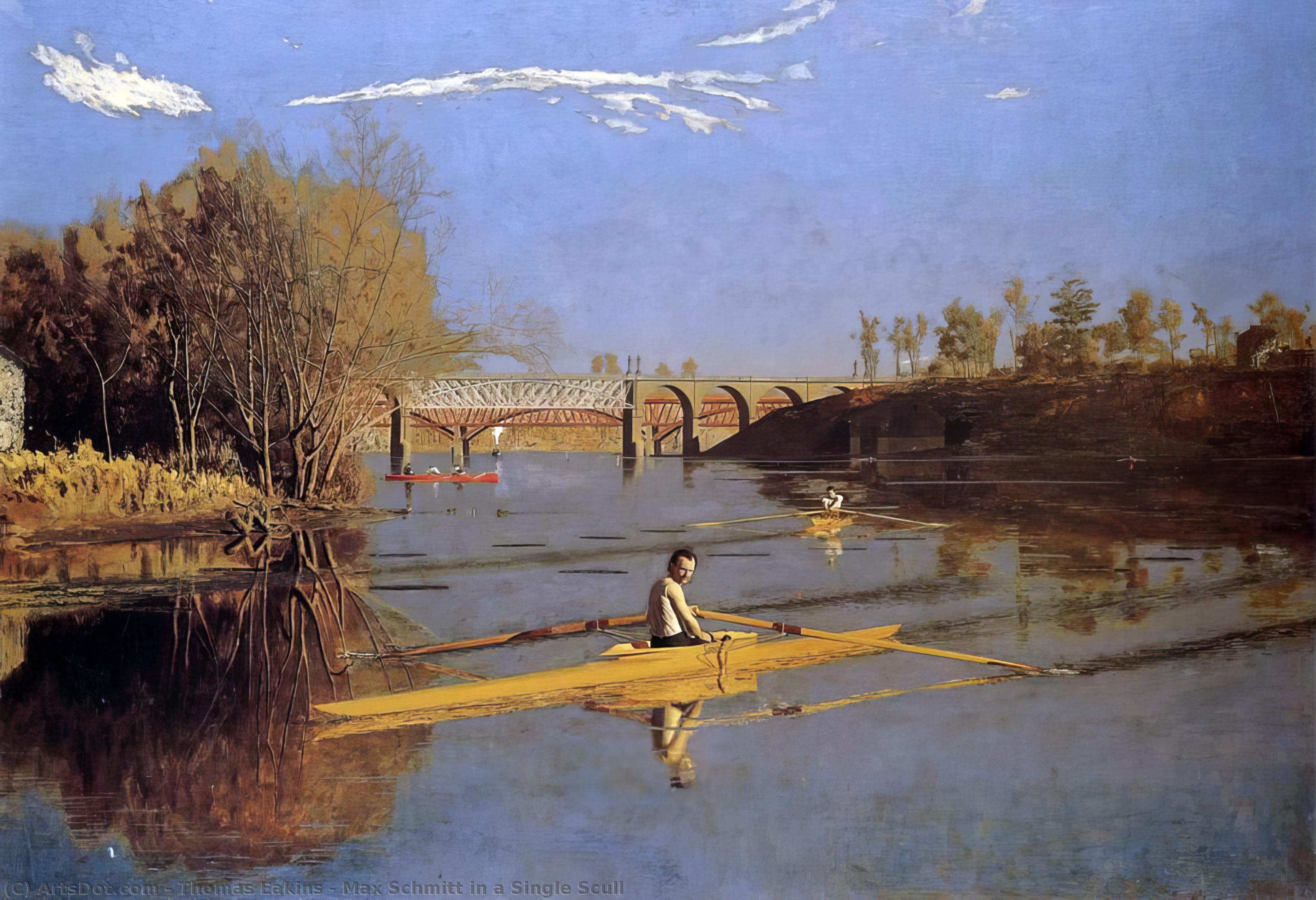 Max Schmitt In Einem Einzahlschiff — Thomas Eakins