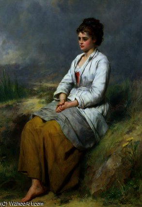 Highland Lassie — Thomas Faed