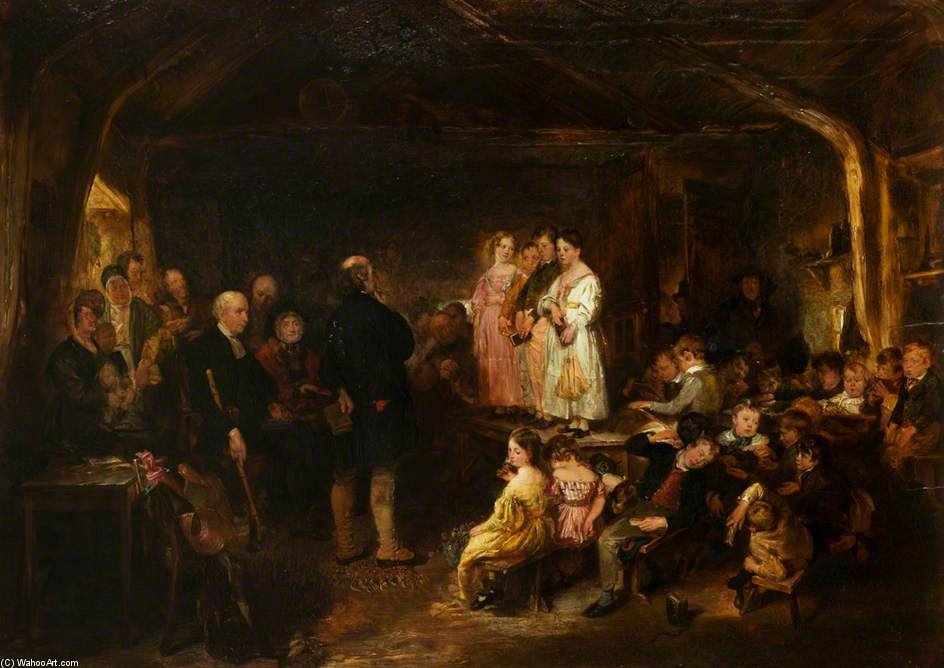 Catechising In A Scottish School — George Harvey