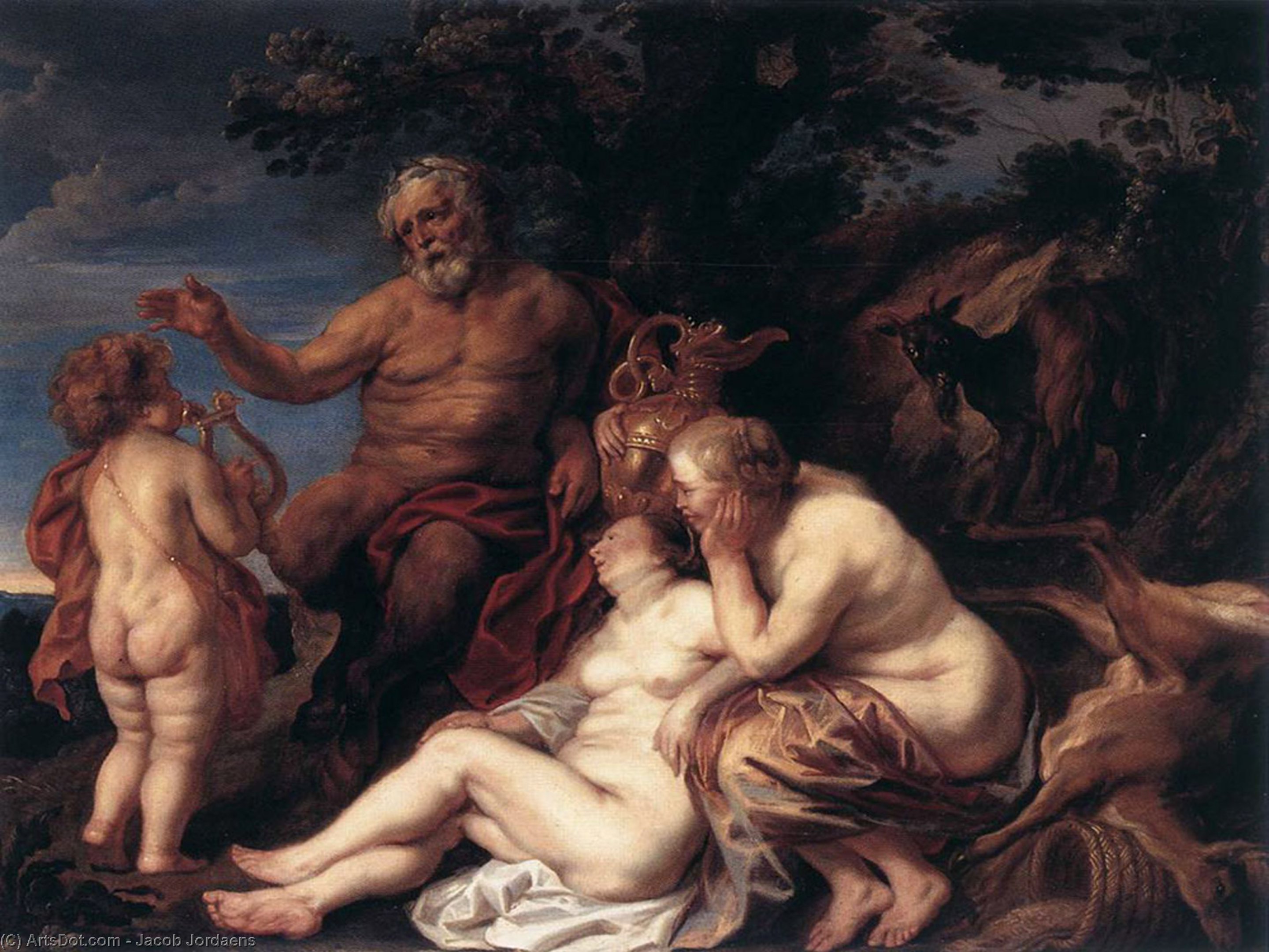 Education Of Jupiter — Jacob Jordaens