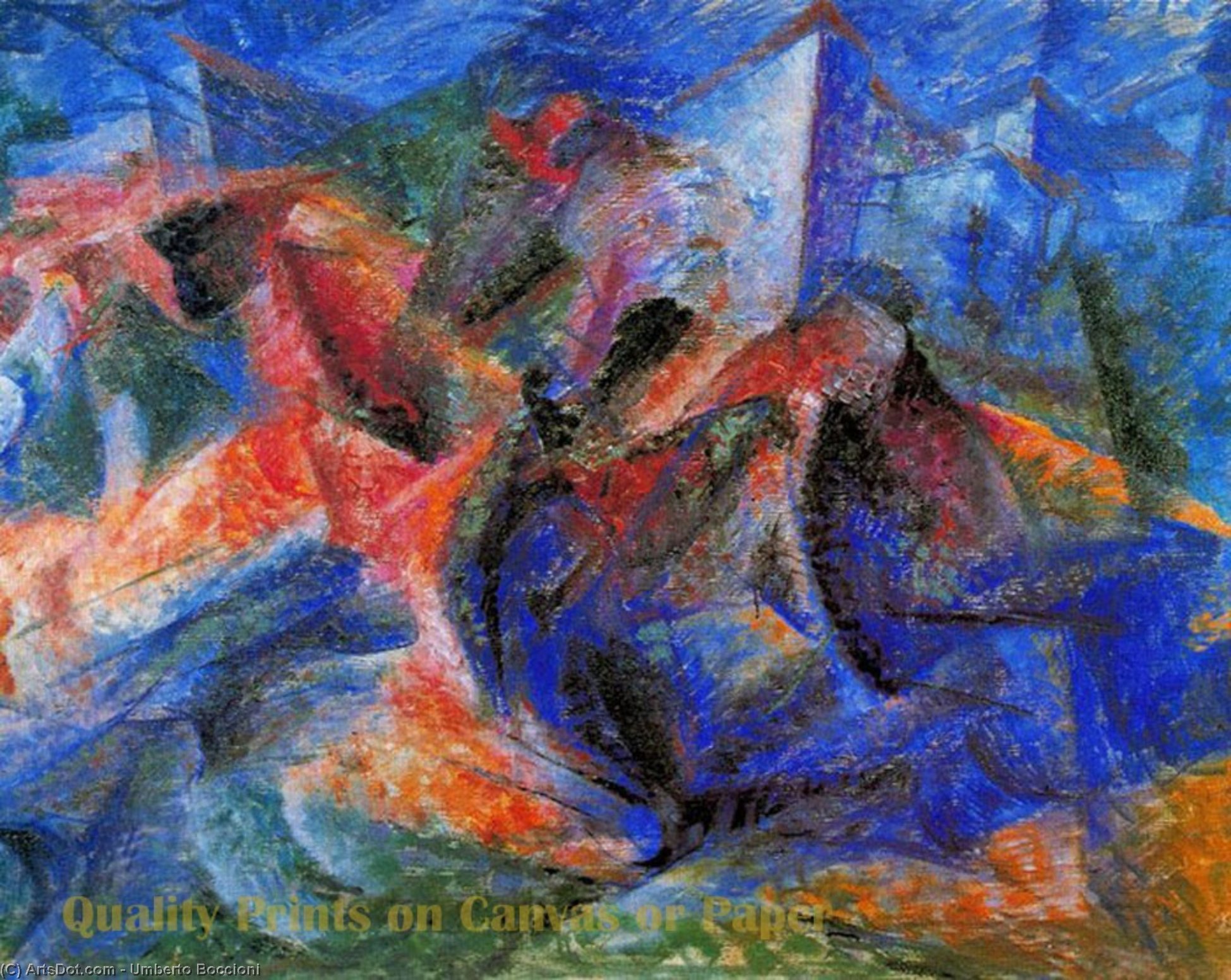 Horse+rider+houses — Umberto Boccioni