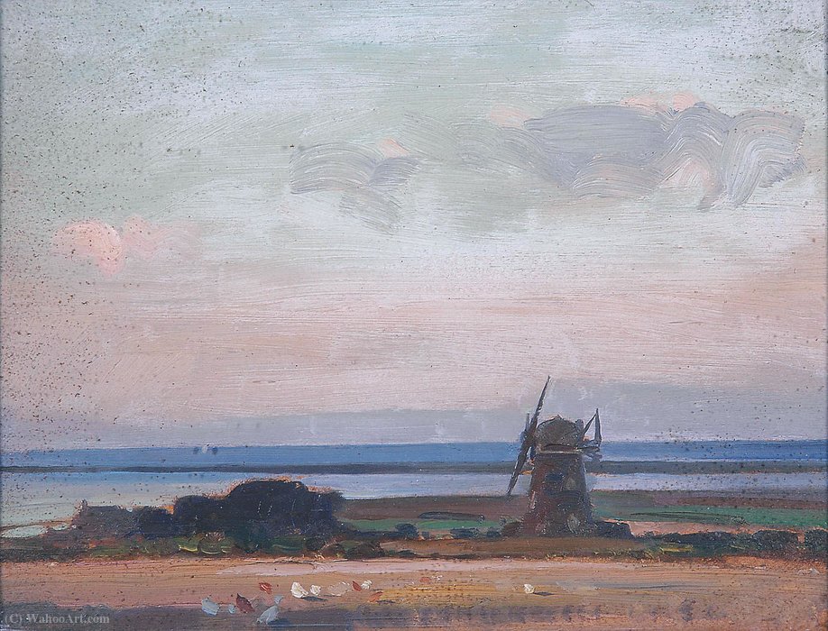 Landscape With Windmill — Edward Seago