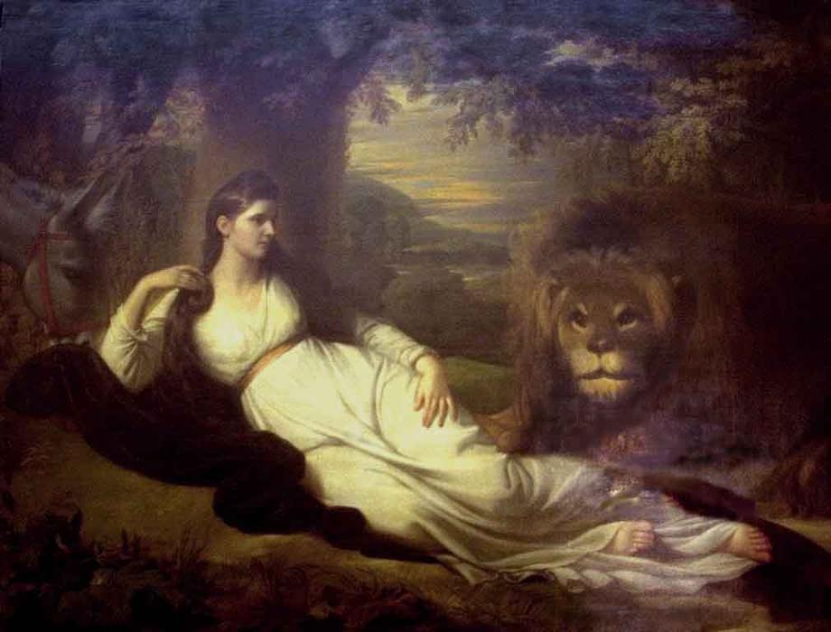 Una ^ The Lion — Benjamin West
