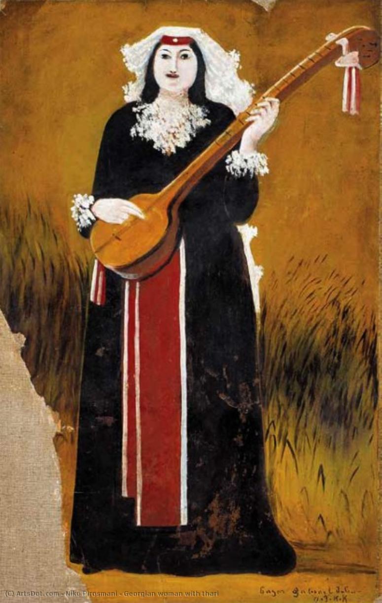 Georgian Woman With Thari — Niko Pirosmani
