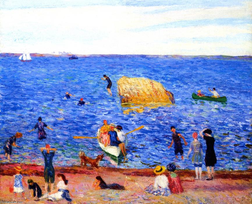 Rock In The Bay, Wickford — William James Glackens