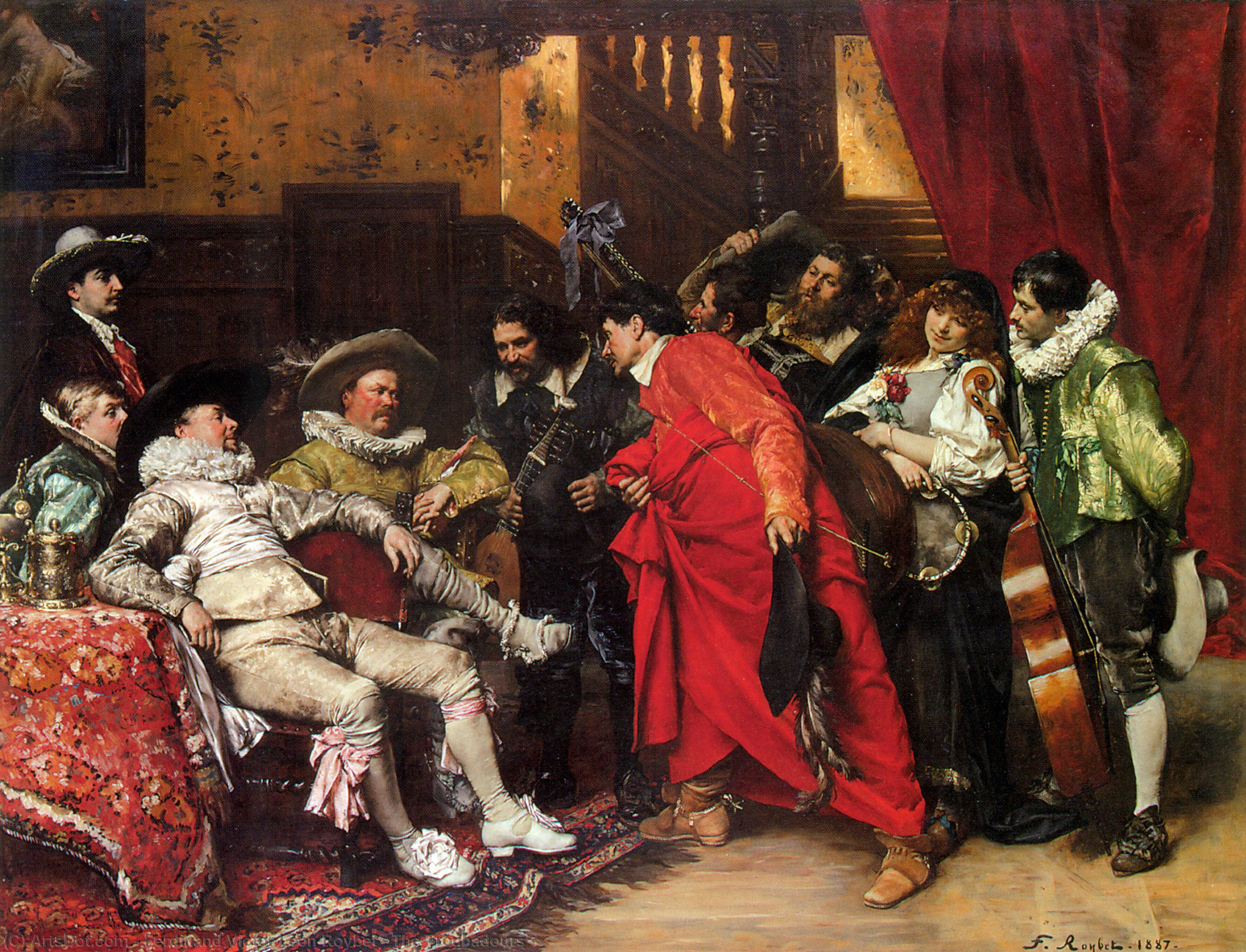 The Troubadours — Ferdinand Victor Léon Roybet