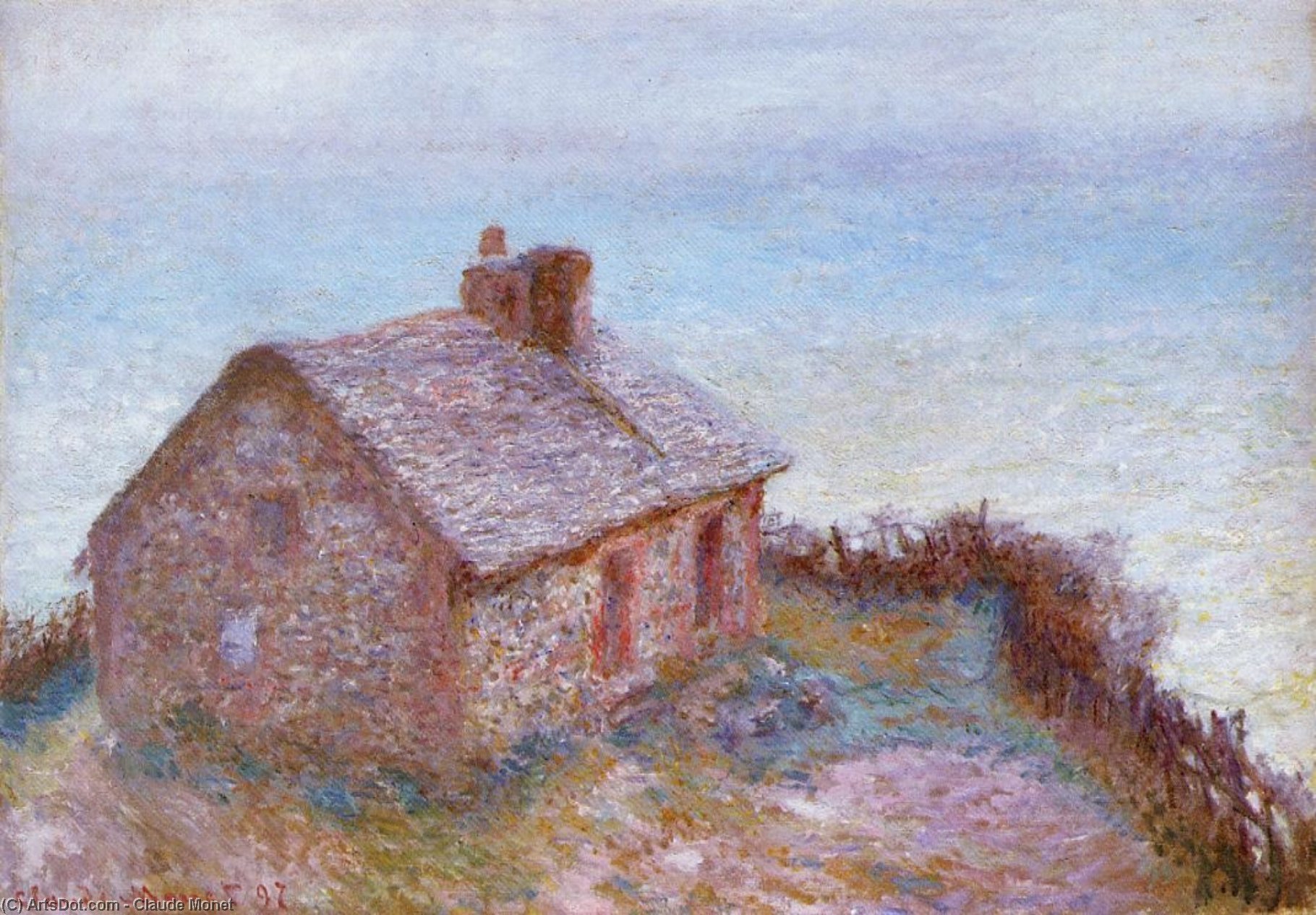Customs House At Varengaville — Claude Monet