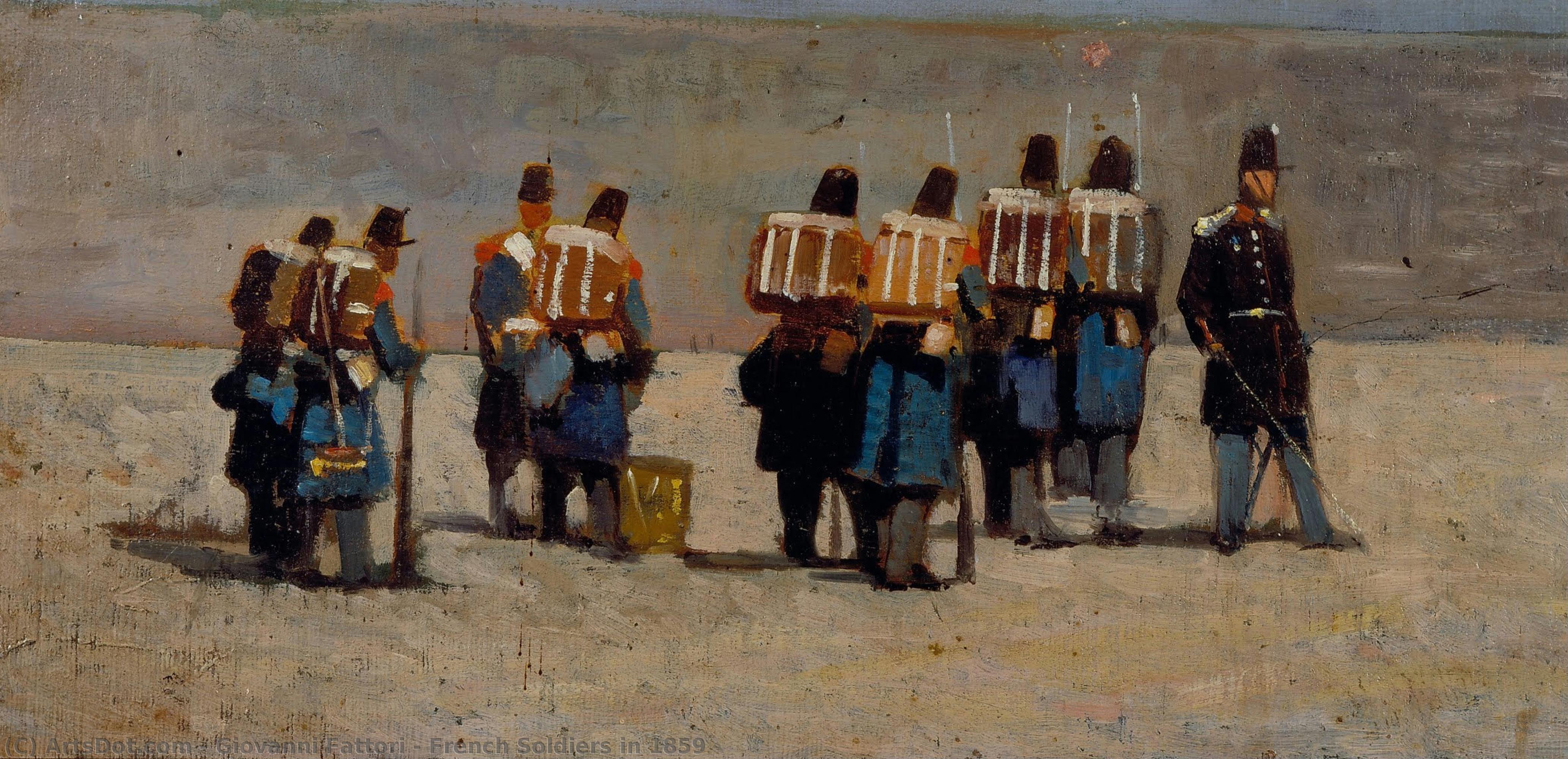 French Soldiers In 1859 — Giovanni Fattori