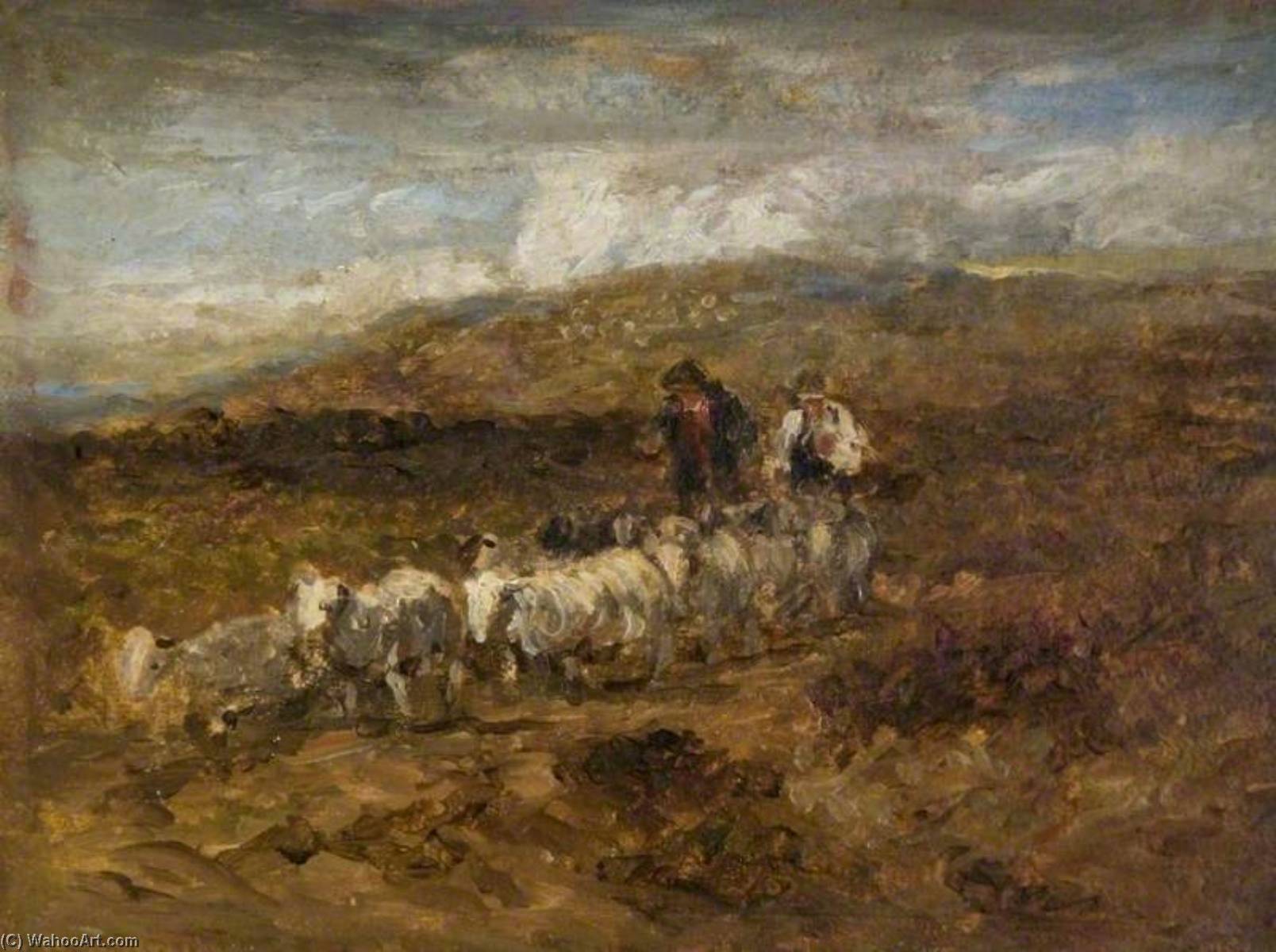 Welsh Shepherds — David Cox The Elder