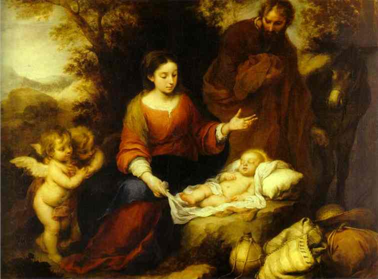 Rest On The Flight Into Egypt — Bartolomé Esteban Murillo