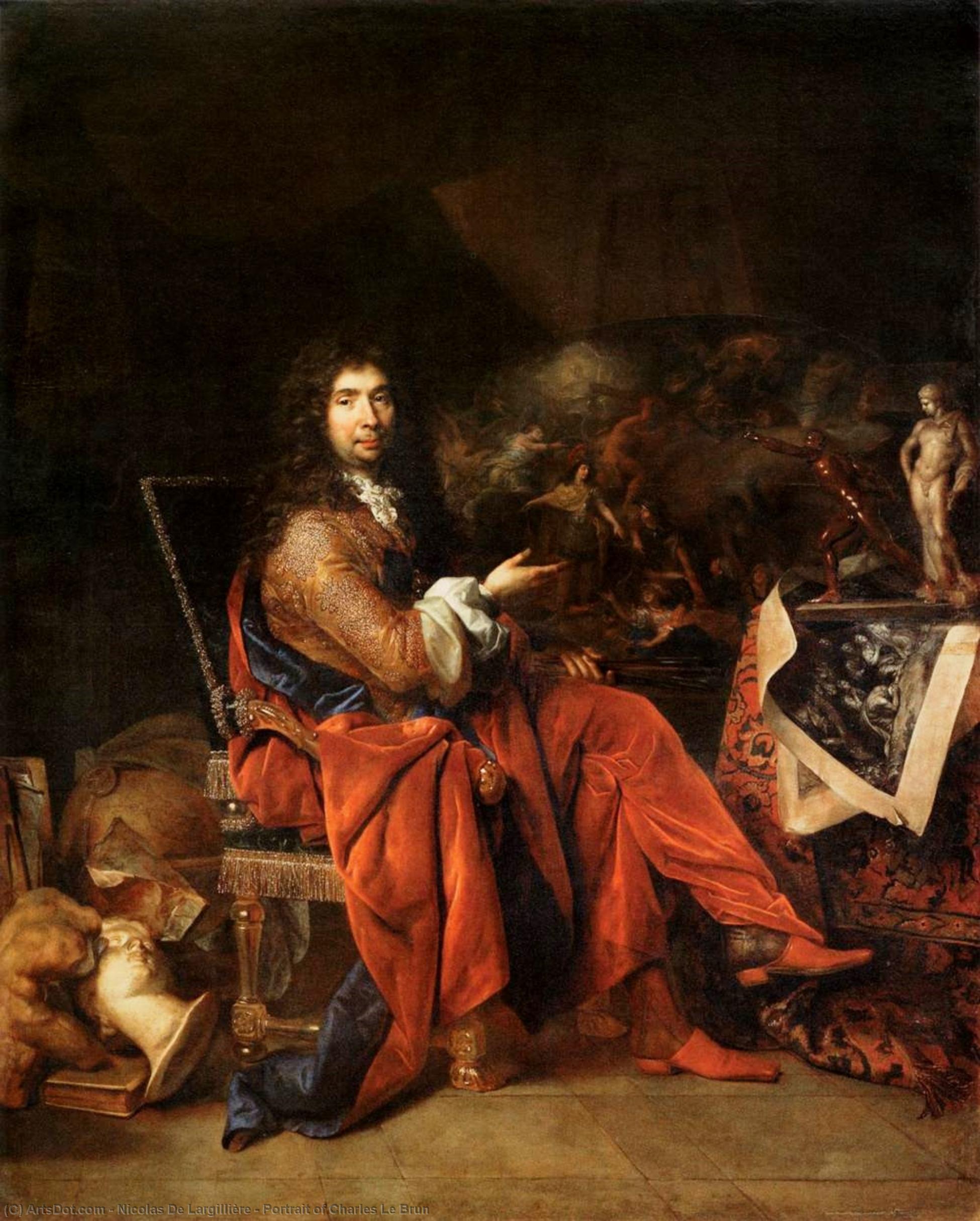 Portrait Of Charles Le Brun — Nikola De Larijer