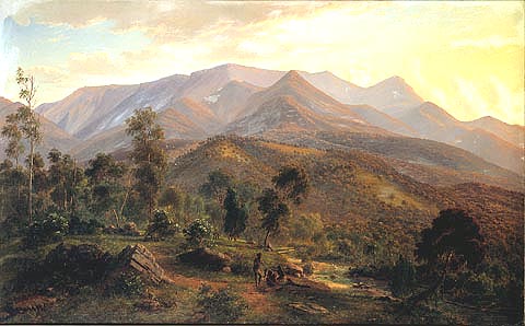 View Of Snowy Bluff On The — Eugene Von Guérard