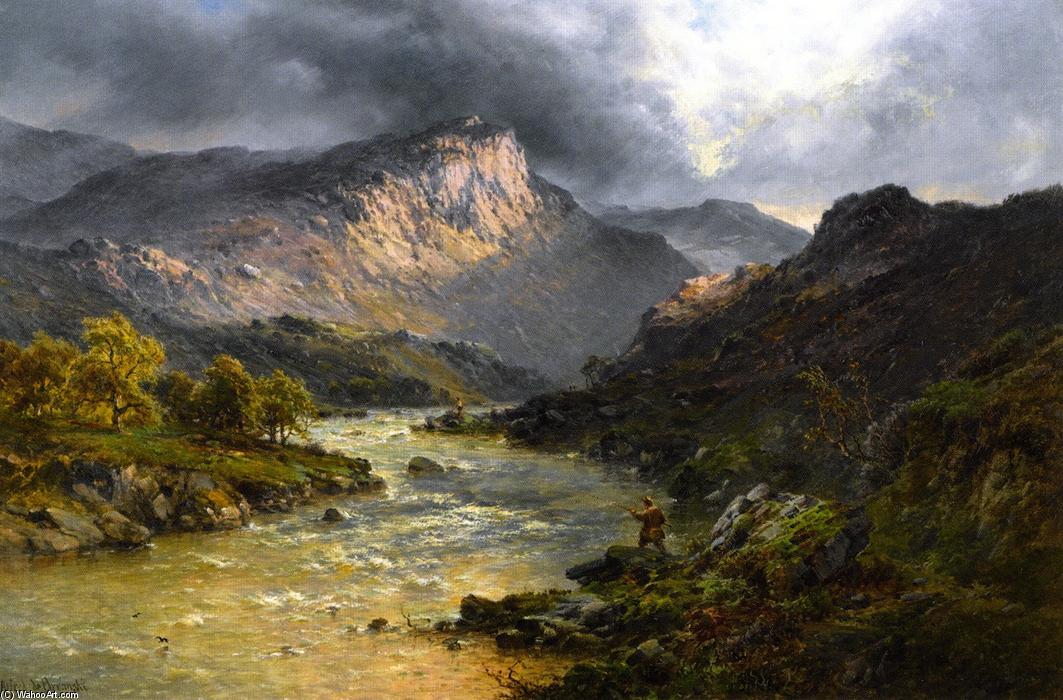 A Salmon Trout Stream, Cader Idris, North Wales — Alfred De Breanski Senior