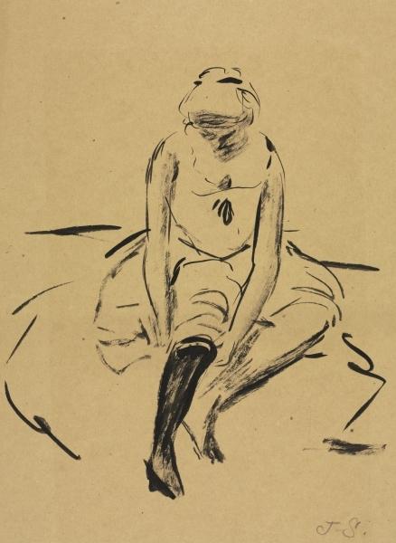 Study For Bachelor Girl, No. 4 — John French Sloan
