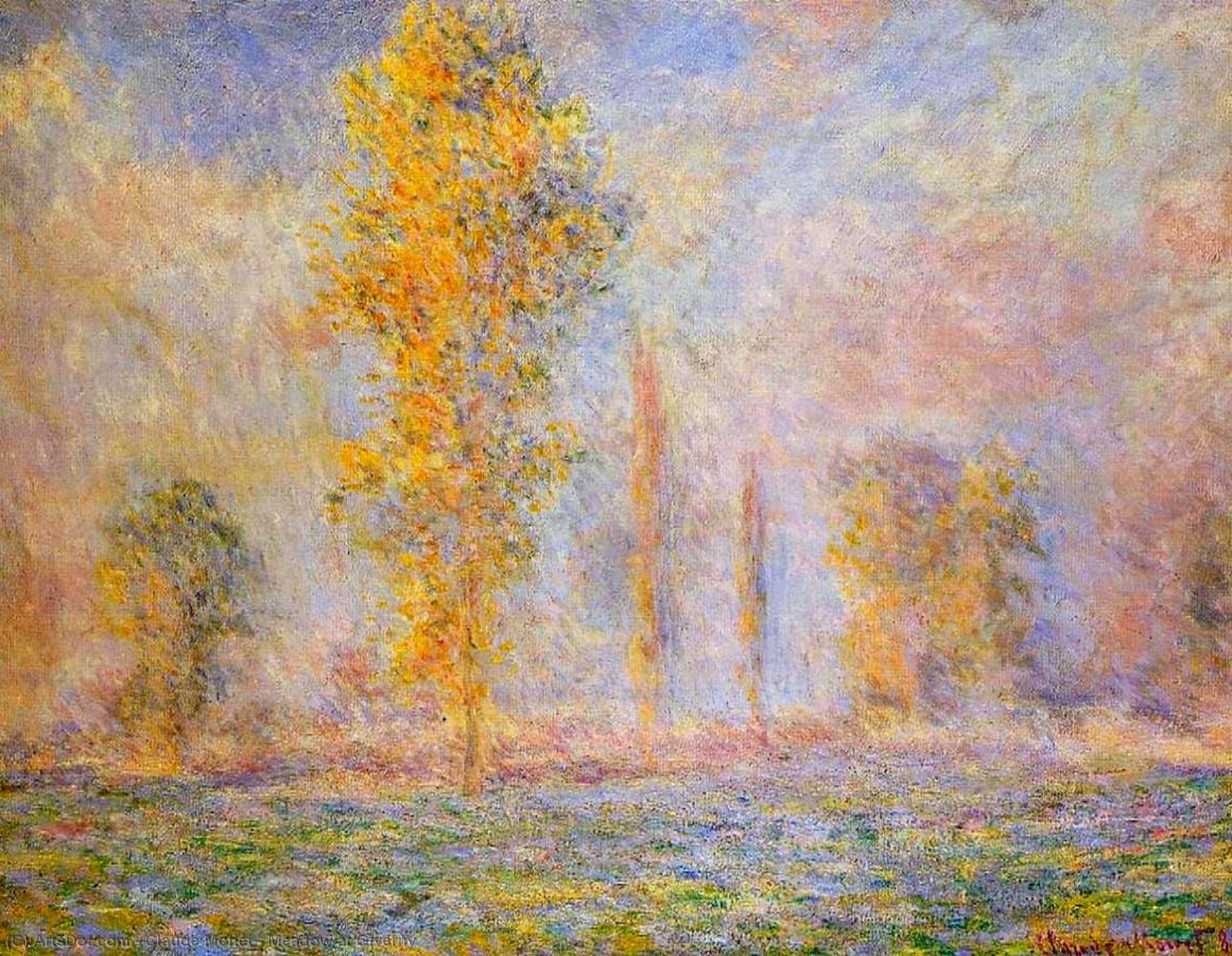 Meadow At Giverny — Claude Monet