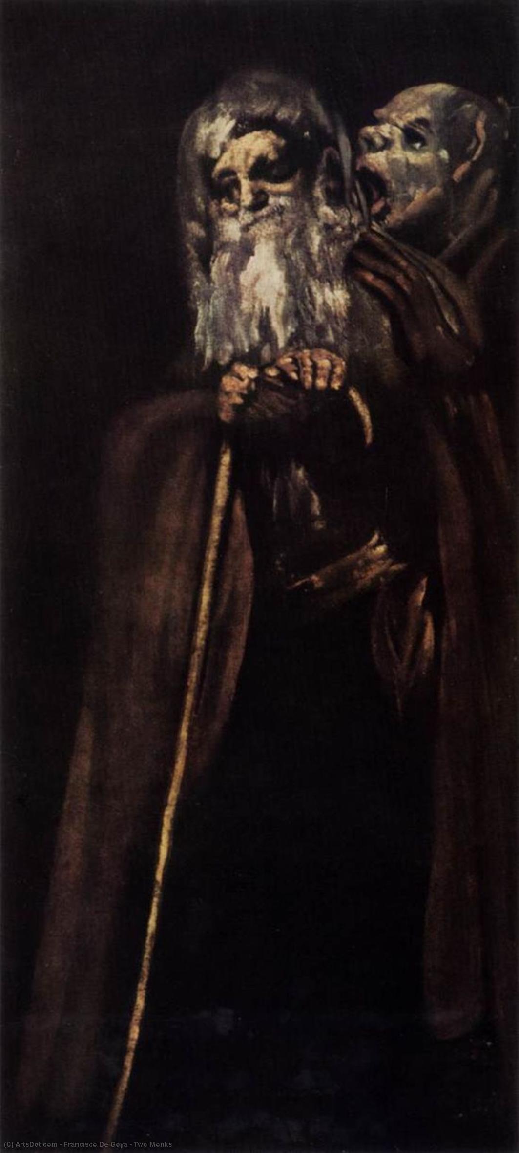Two Monks — Francisco José De Goya Y Lucientes