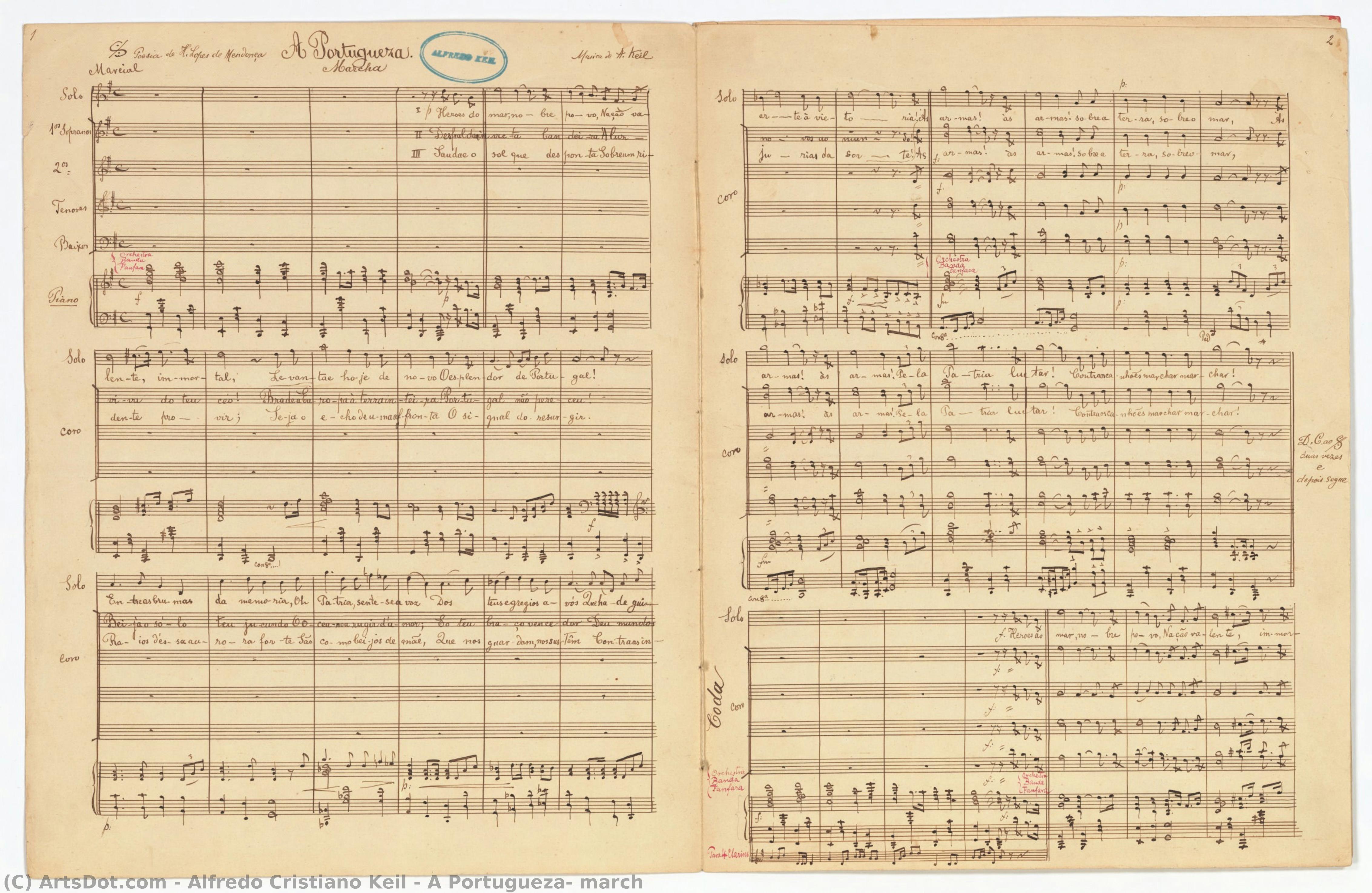 A Portugueza: March — Alfredo Cristiano Keil