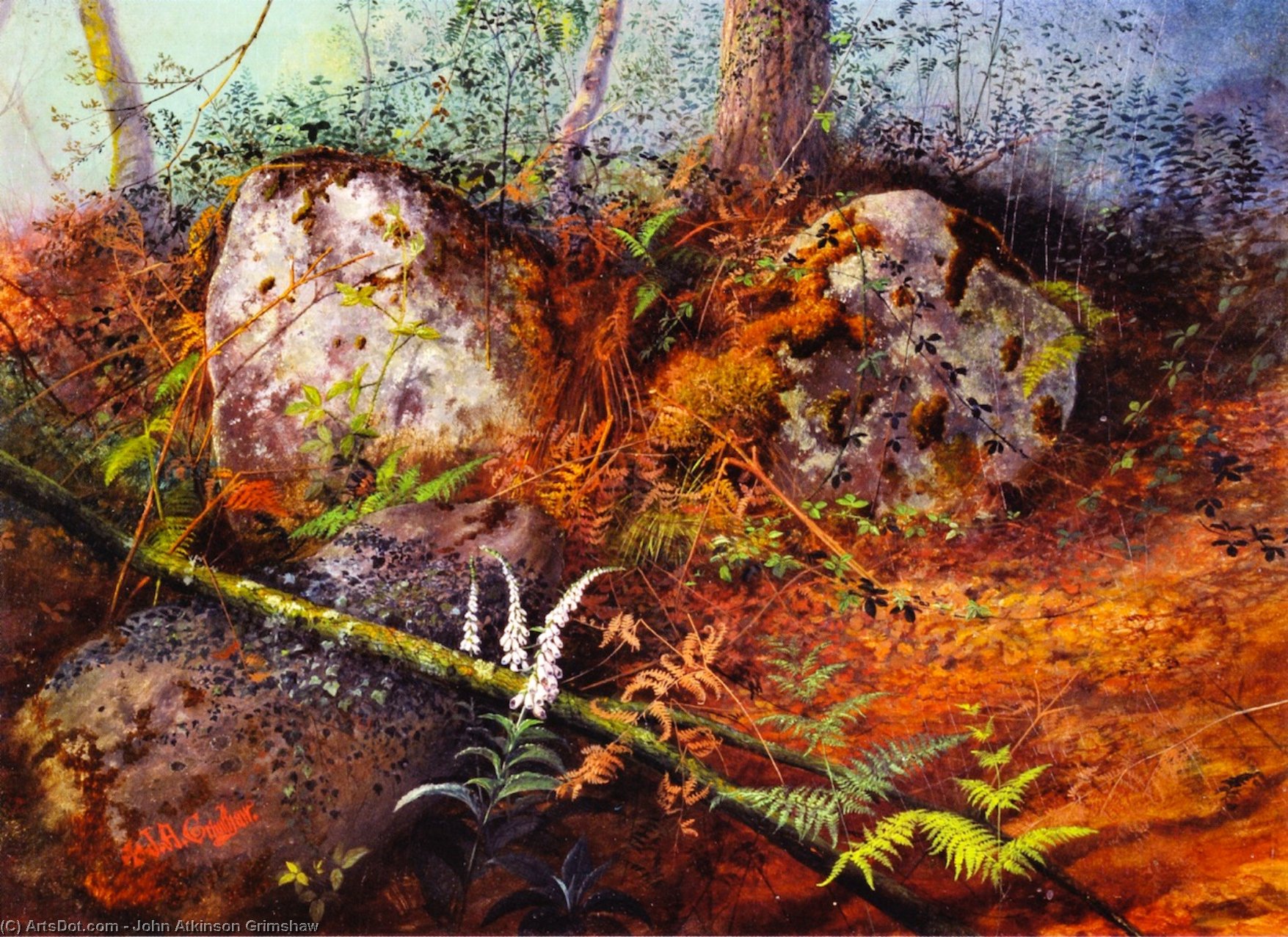 Newlay Wood, Horsforth, Leeds — John Atkinson Grimshaw