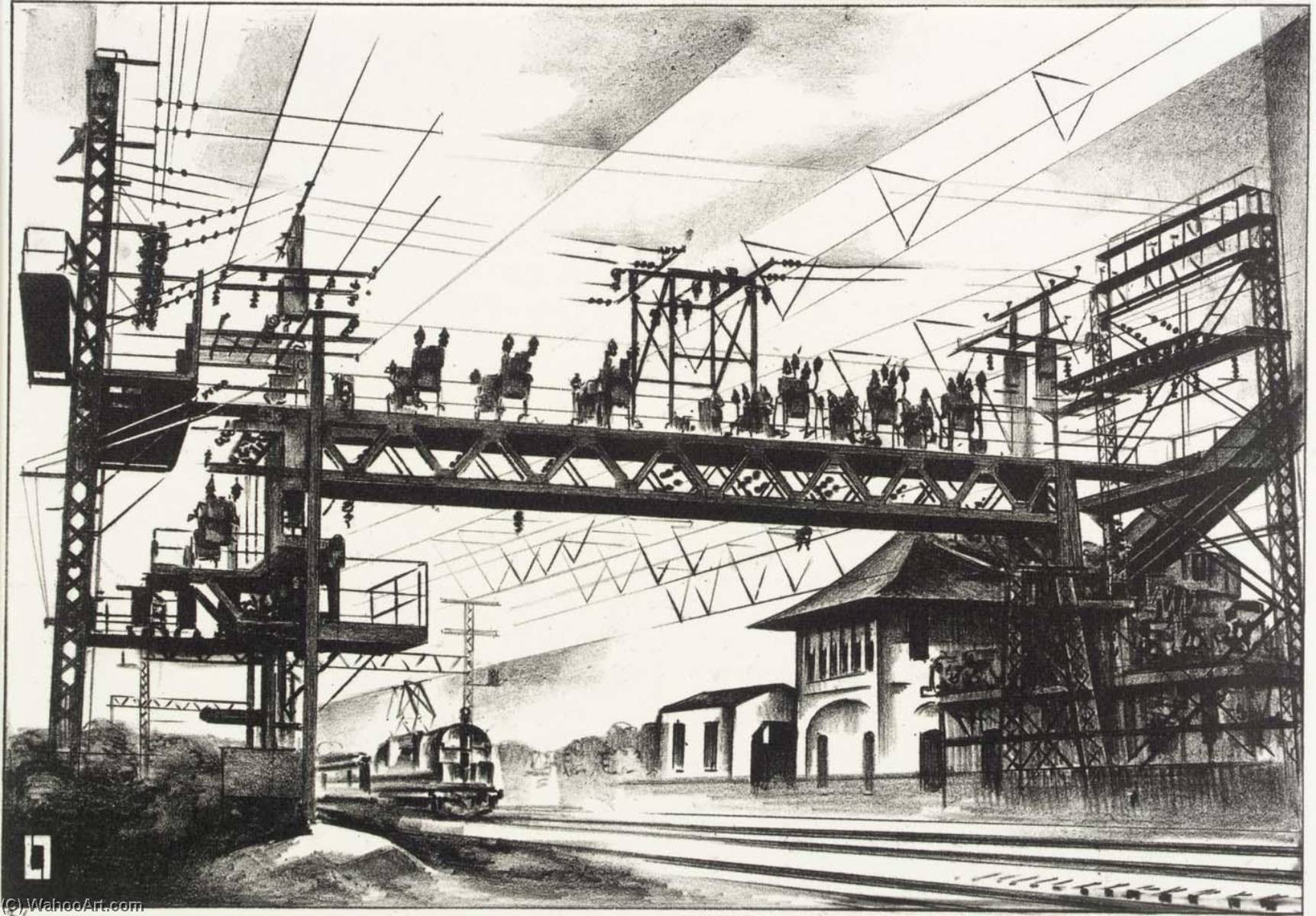 High Voltage Cos Cob — Louis Lozowick