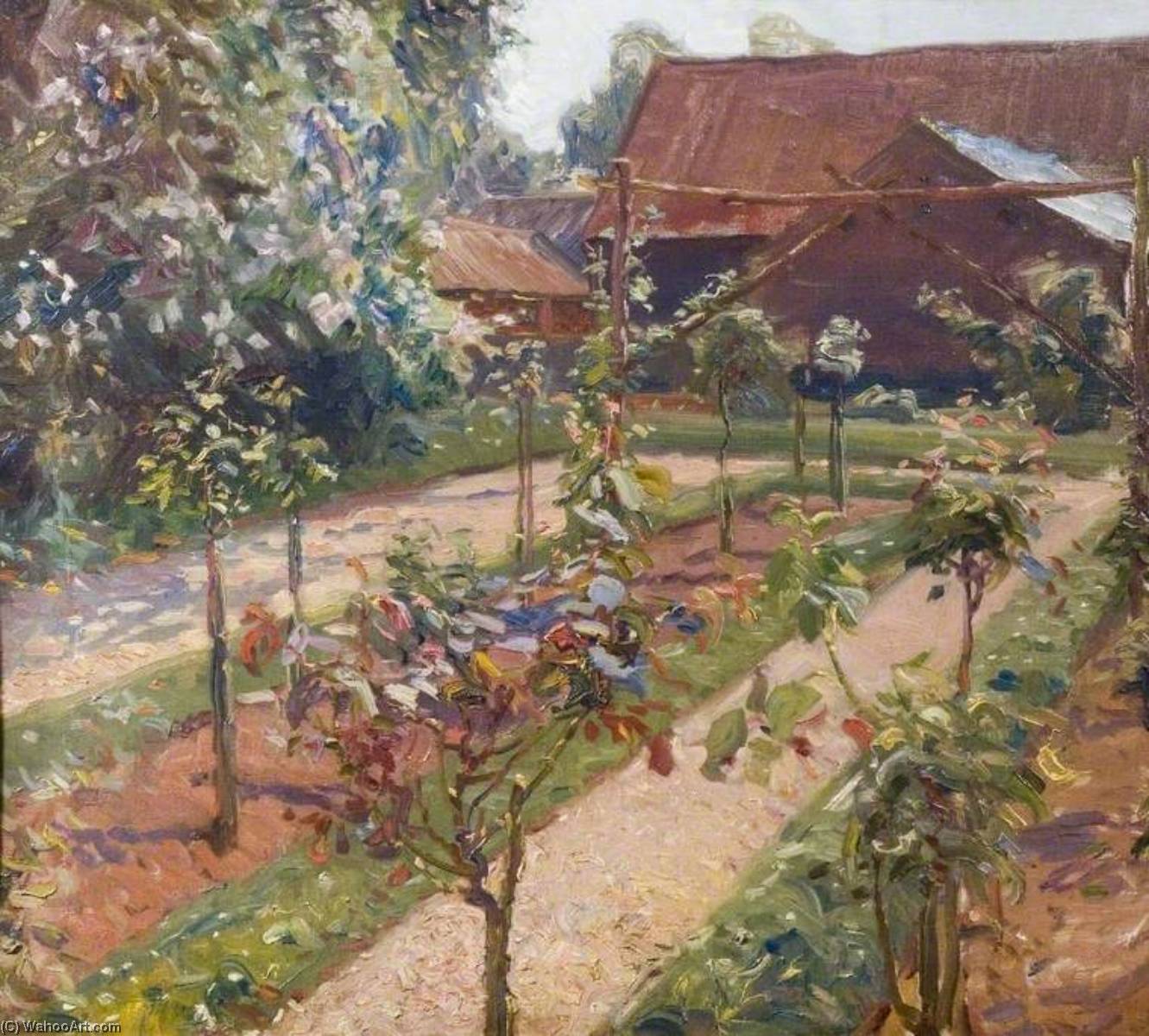 A Garden Scene — Sir Alfred James Munnings