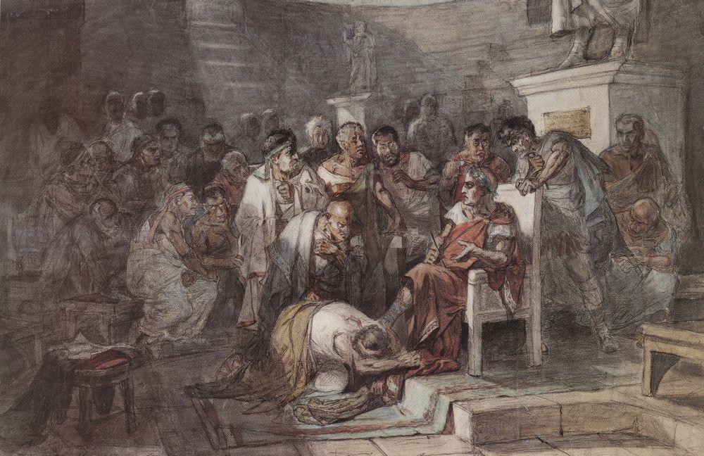 Assassination Of Julius Caesar — Vasily Ivanovich Surikov