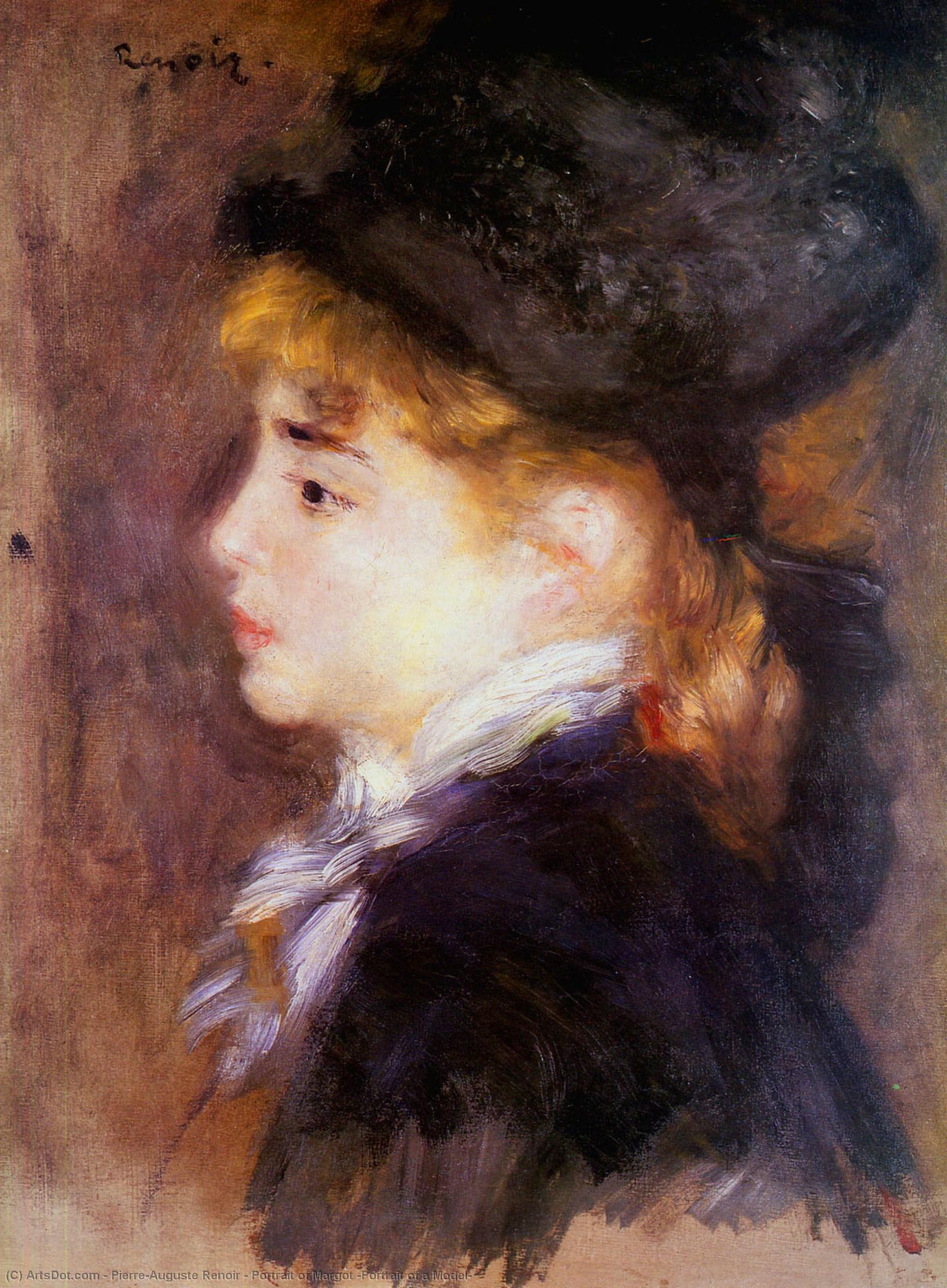 Portrait Of Margot (portrait Of A Model) — Pierre-auguste Renoir