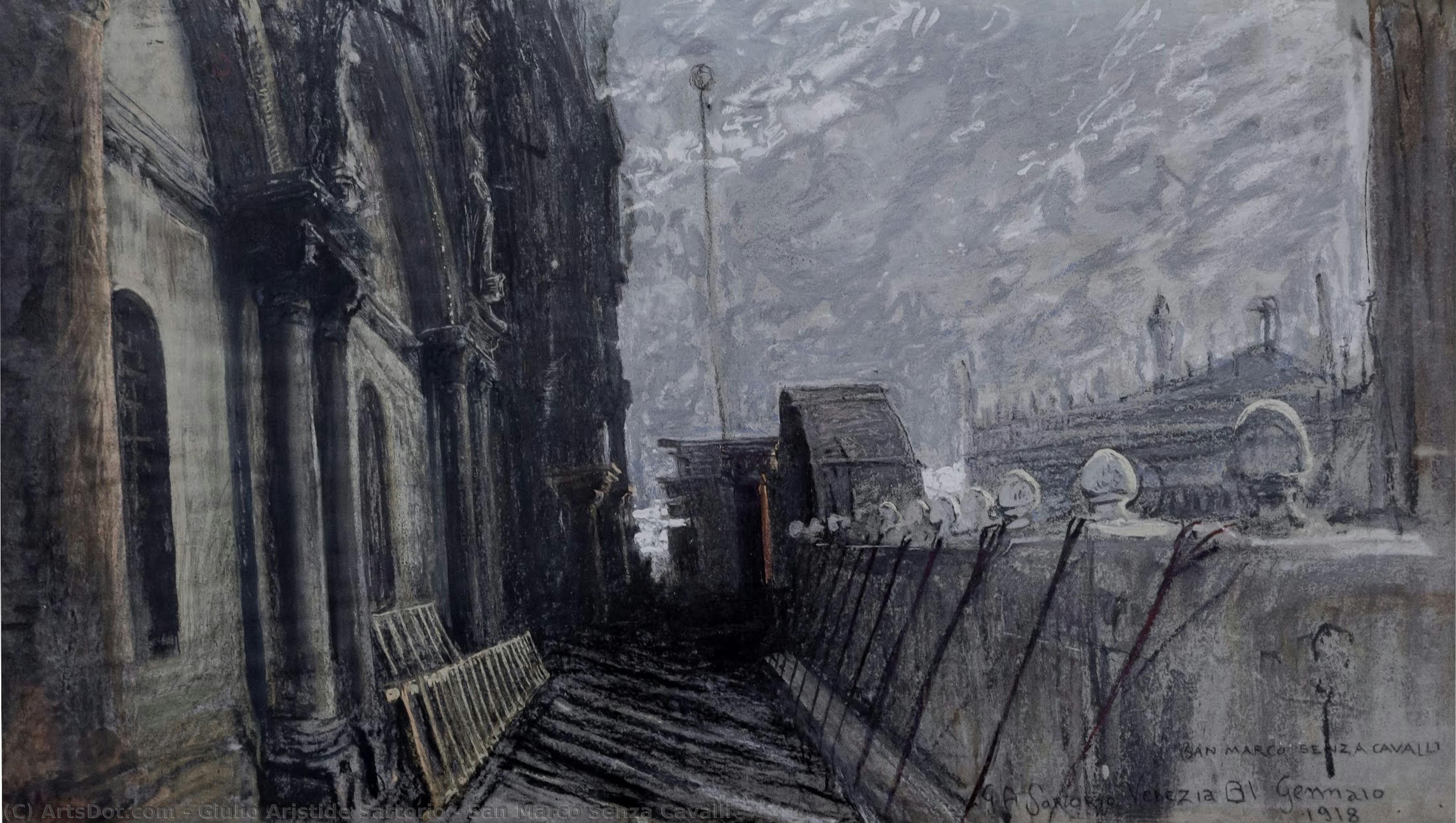 San Marco Senza Cavalli — Giulio Aristide Sartorio
