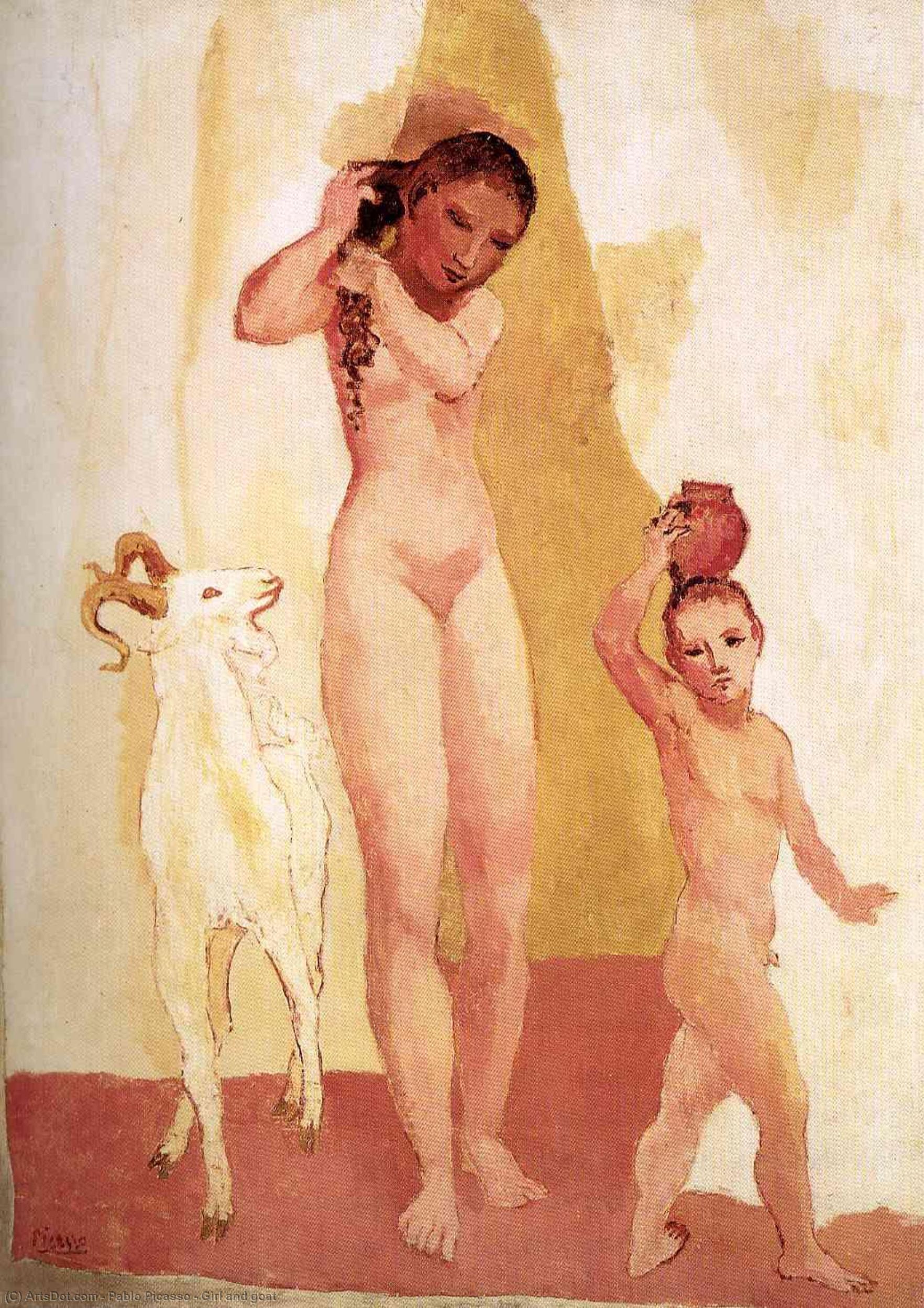 Girl And Goat — Pablo Picasso