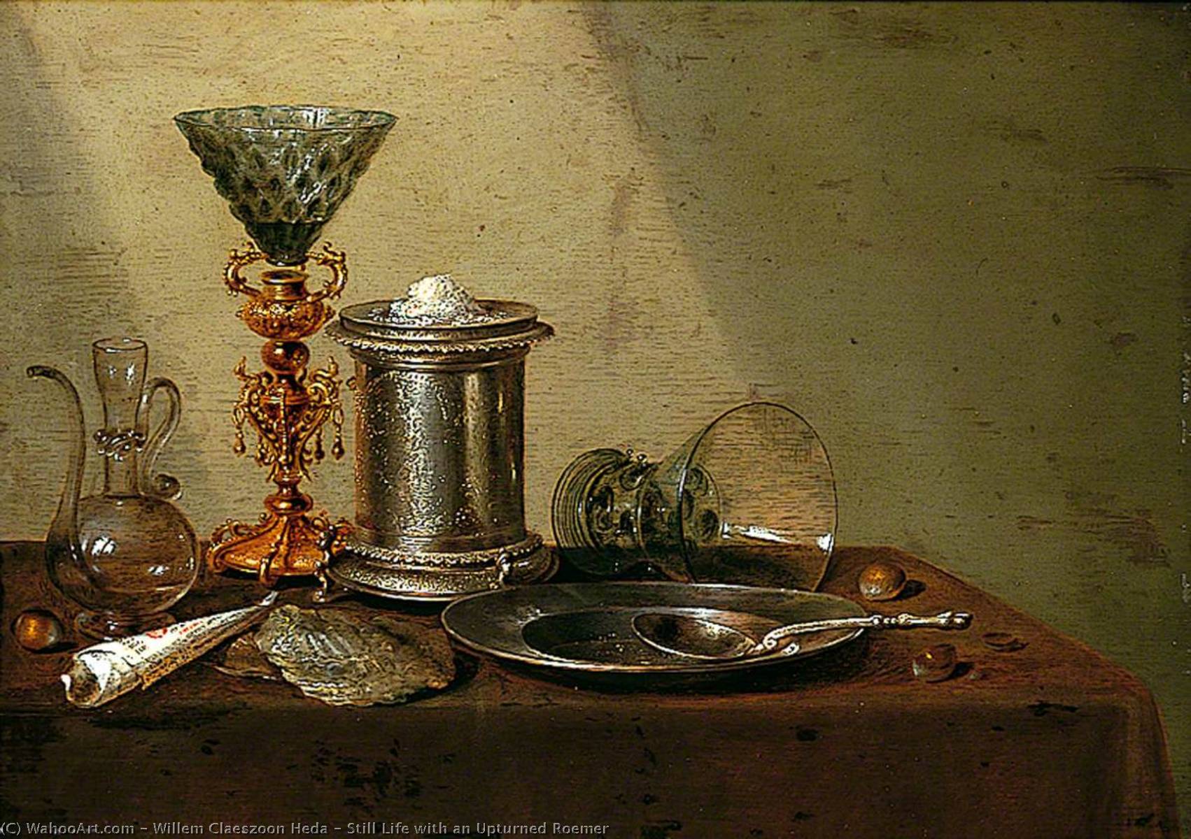 Still Life With An Upturned Roemer — Willem Claesz Heda