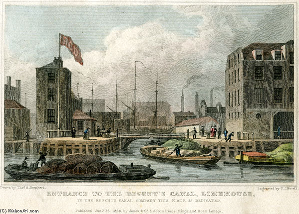 Regents Canal Dock — Thomas Hosmer Shepherd