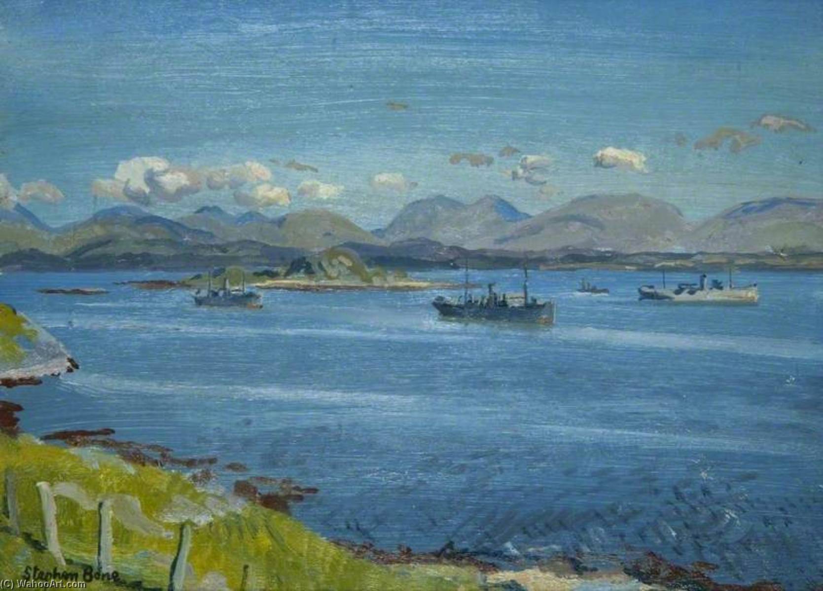 The Convoy Anchorage From Lismore — Stephen Bone