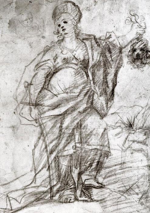 Study For The Figure Of Judith — Luca Giordano