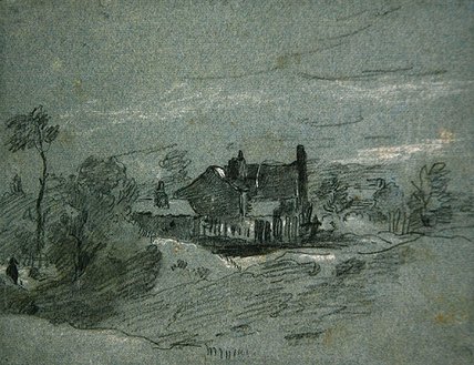 A Cottage In A Wooded Landscape — John Linnell