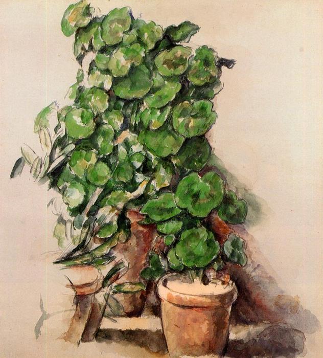 Pots Of Geraniums — Paul Cézanne
