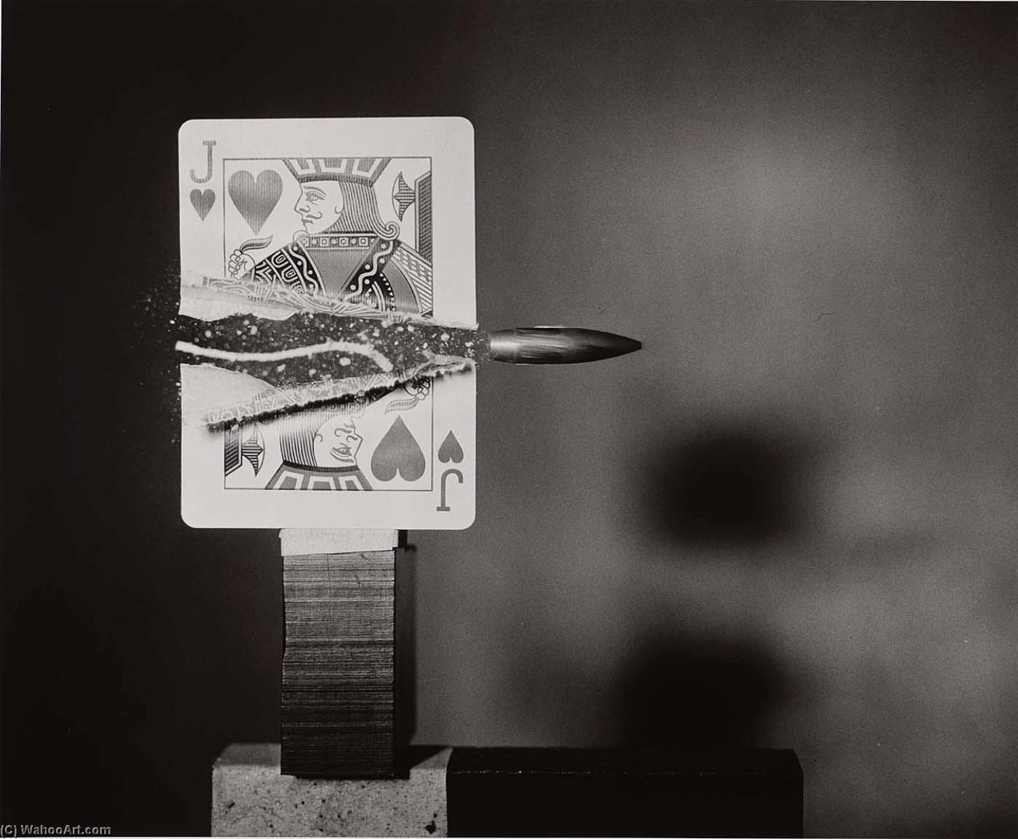 Bullet Through Jack Of Hearts — Harold E Edgerton