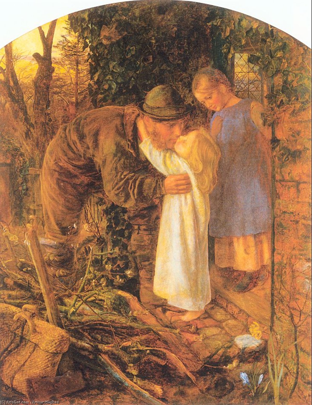 Home From Work — Arthur Hughes