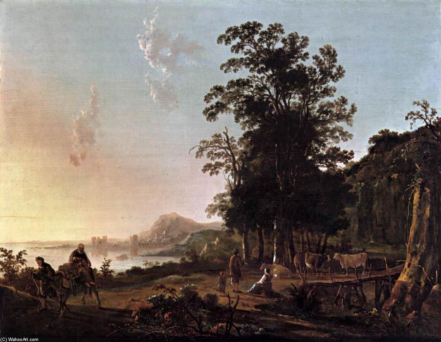 Landscape With The Flight Into Egypt — Aelbert Jacobsz Cuyp