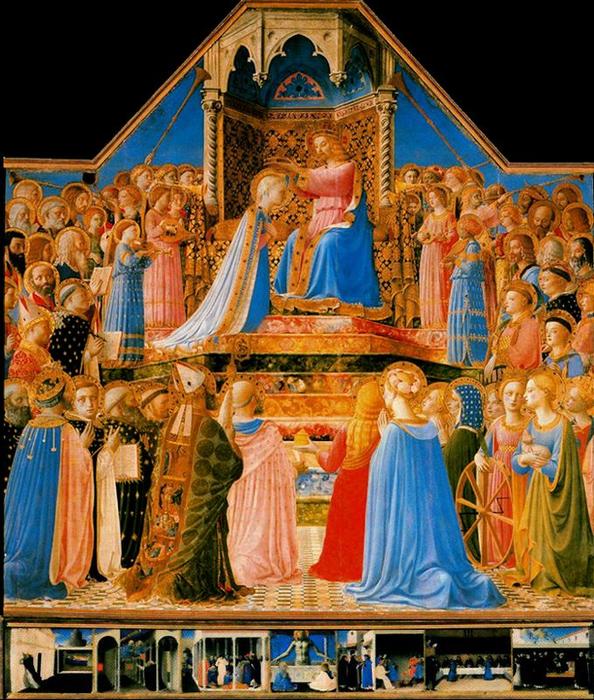Pala Del Louvre. Coronación De La Virgen — Fra Angelico