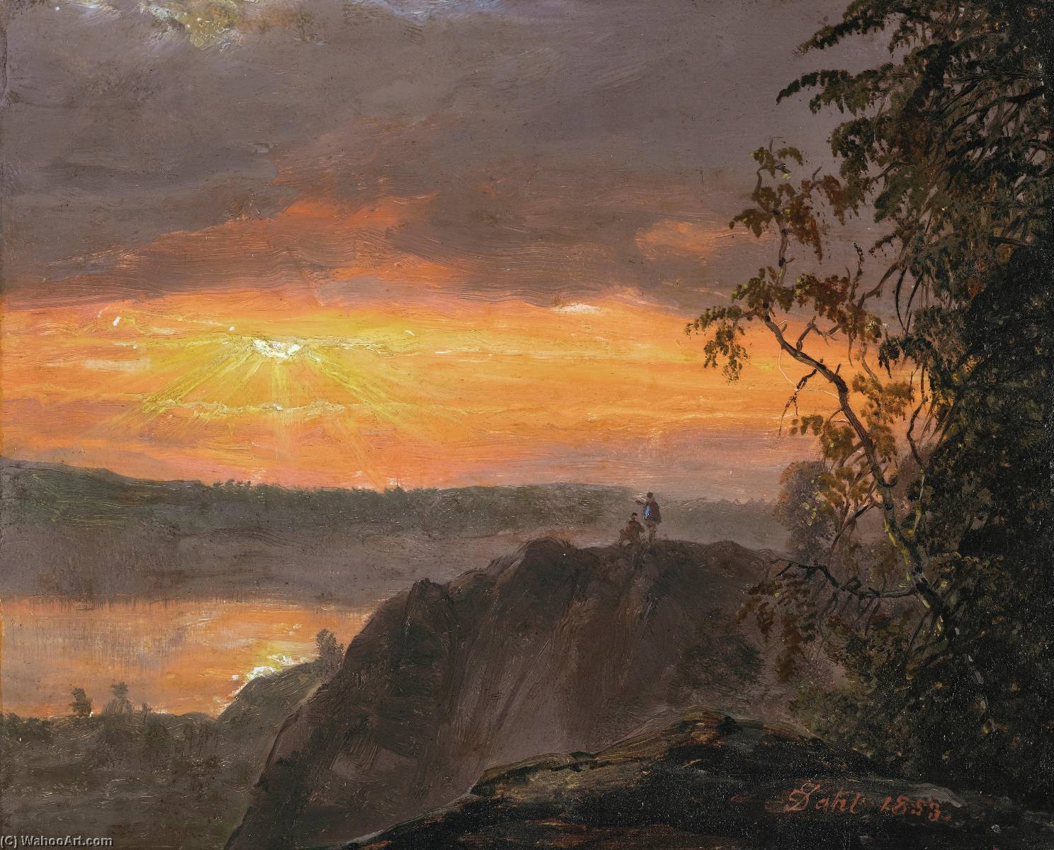 Landscape In Evening Light — Johan Christian Claussen Dahl
