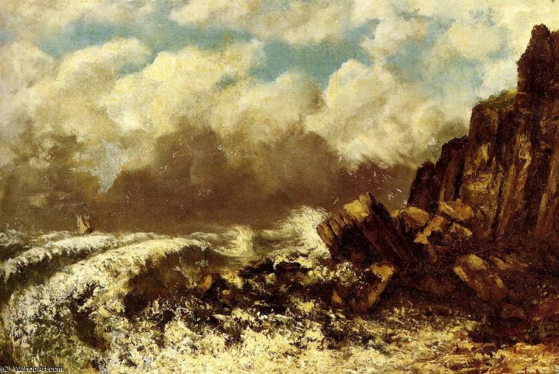 Marine A Etretat — Gustave Courbet