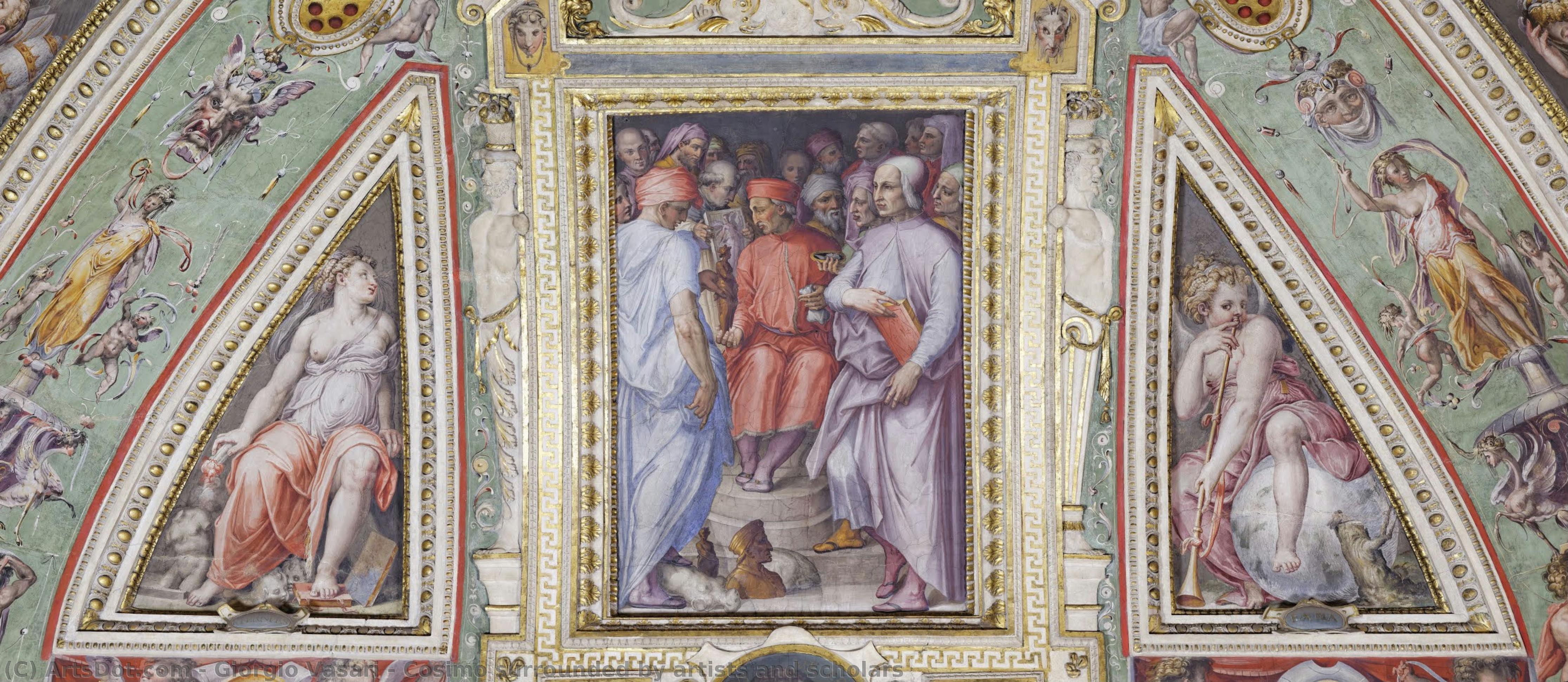 Cosimo Surrounded By Artists And Scholars — Giorgio Vasari