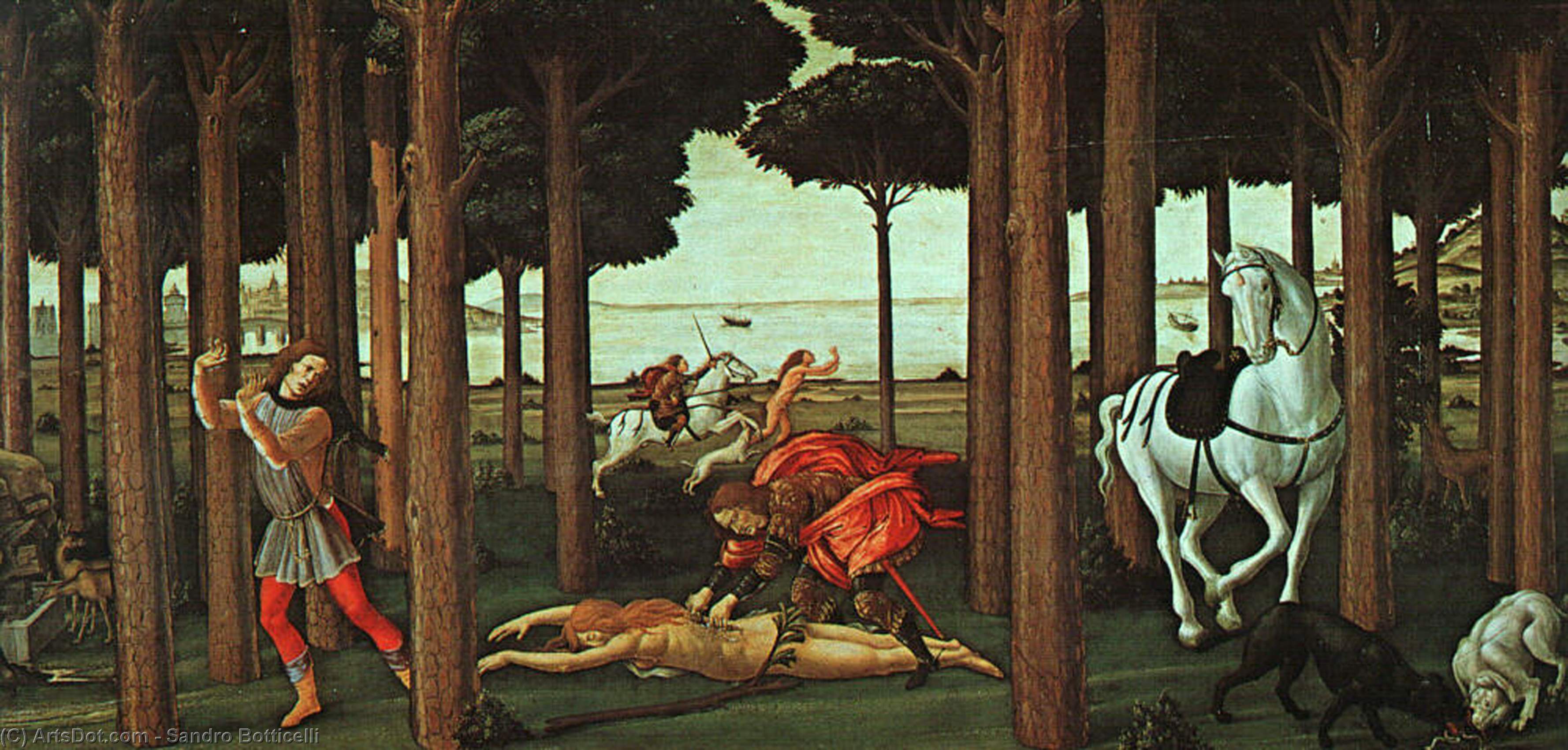 The Story Of Nastagio Degli Onesti (second Episode) — Sandro Botticelli