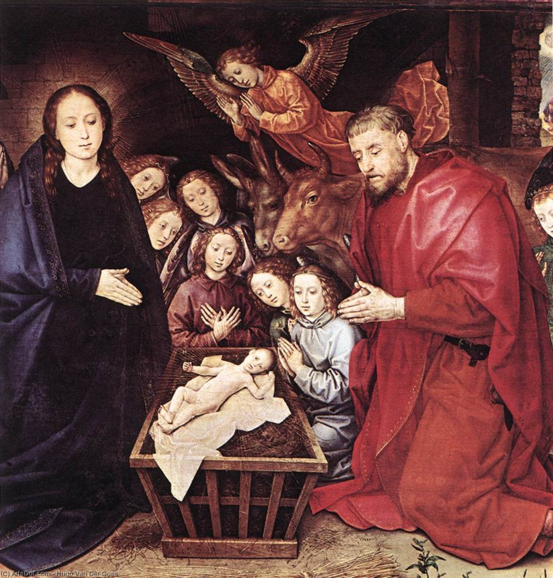 Adoration Of The Shepherds (detail) (13) — Hugo Van Der Goes