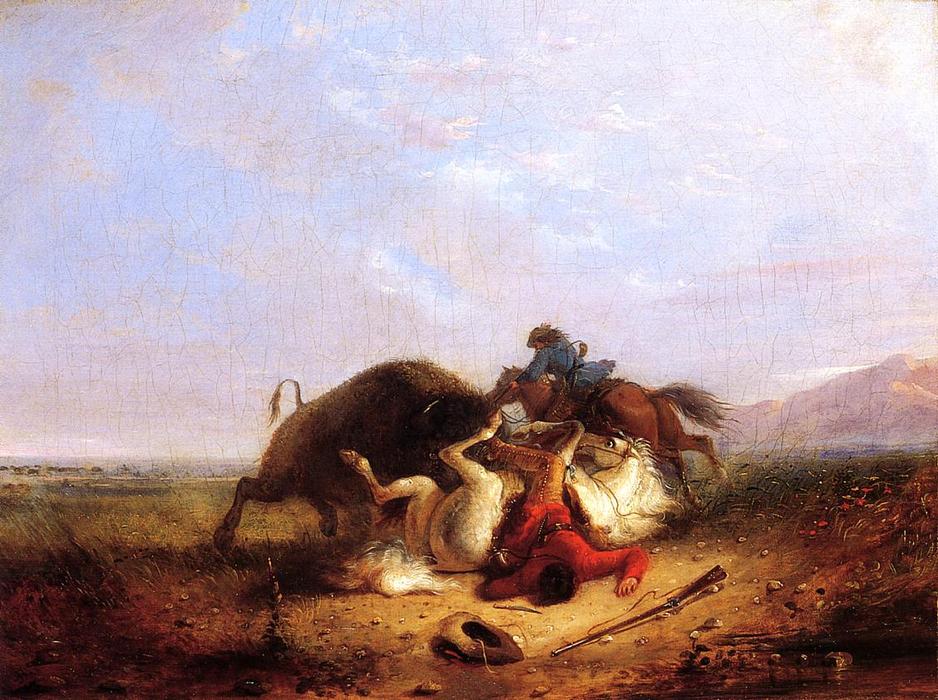 Pierre And The Buffalo — Alfred Jacob Miller