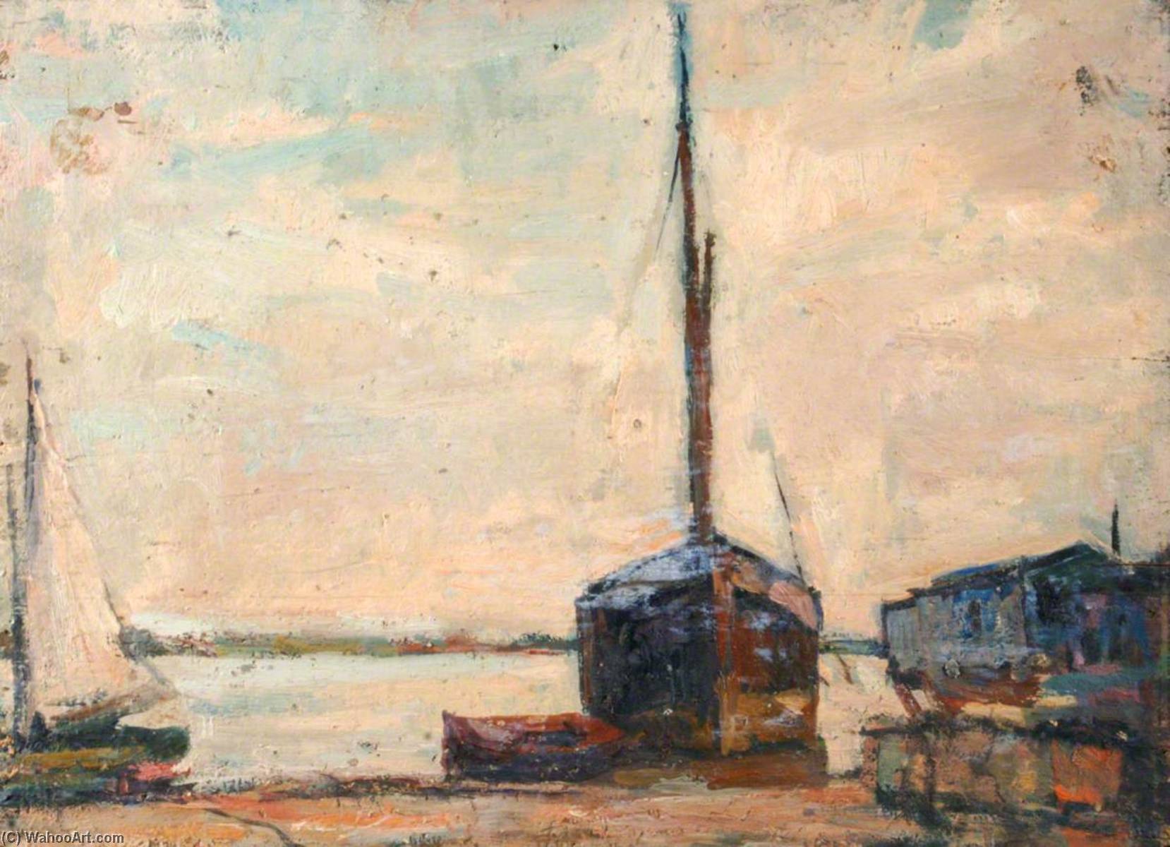 Houseboats At Milton, No.27 — Edward Robert King