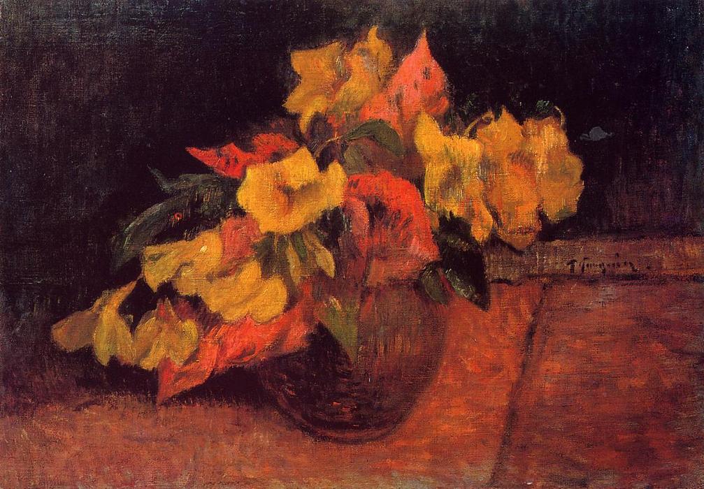 Evening Primroses In A Vase — Eugène Henri Paul Gauguin