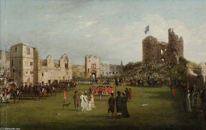 Parade Of The Loyal Association In Dudley Castle Courtyard — Thomas Phillips