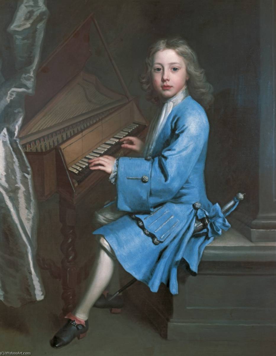 Garton Orme At The Spinet — Jonathan Richardson The Elder