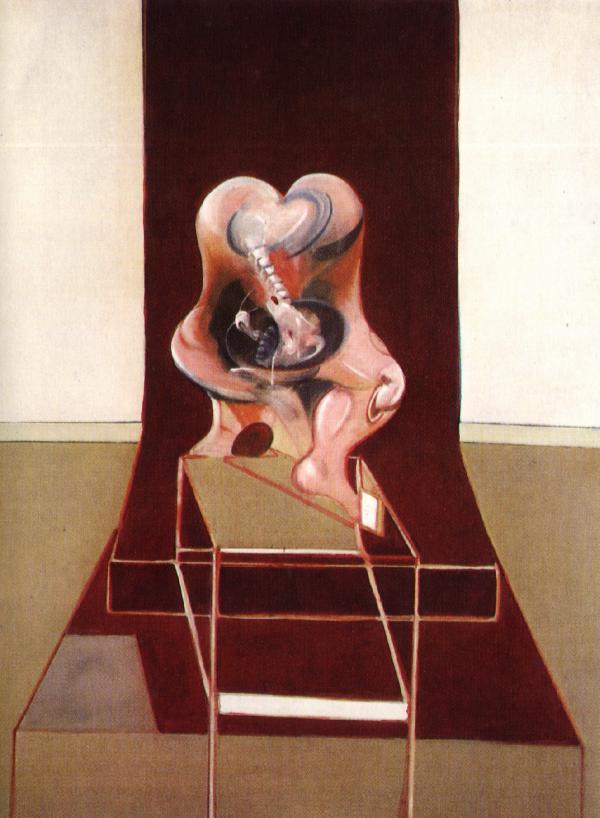 Triptych Inspired By The Oresteia Of Aeschylus, 1981 (center Panel) — Francis Bacon