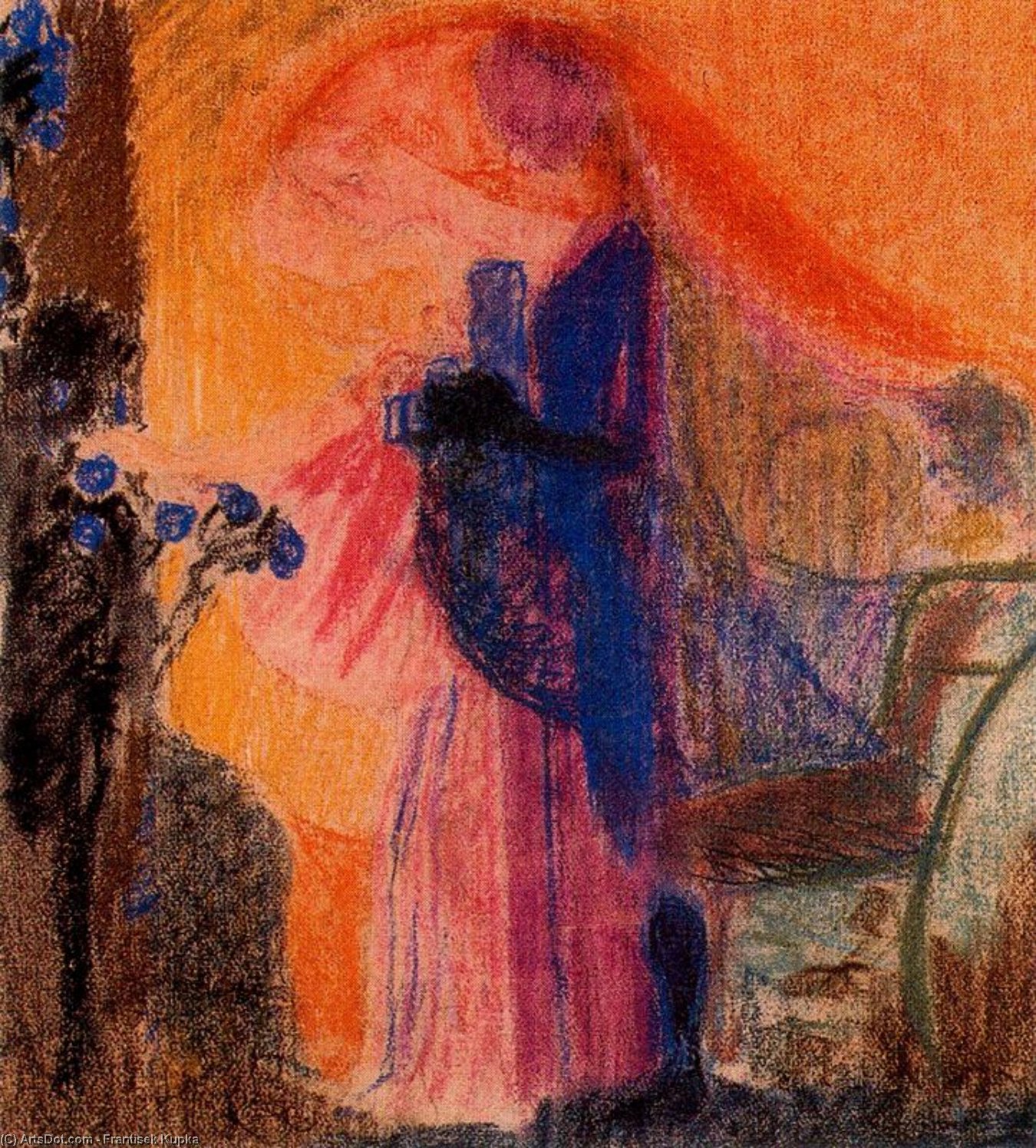 Woman Picking Flowers 2 — František Kupka